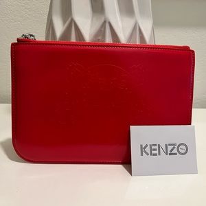 NEW Kenzo Tiger Patent Zip Top Coin Purse 🐅